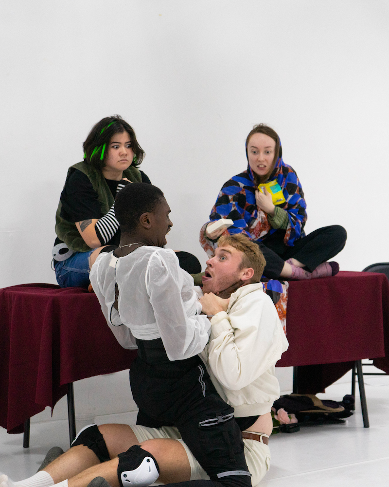 Image from the production of CRINGE at 59E59's East to Edinburgh Festival and the Edinburgh Fringe Festival.