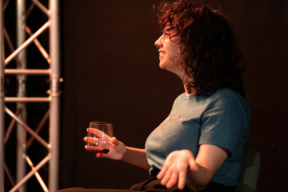 Image of Accidental Arson Theatre Company's production of Faster in the Attic at the Edinburgh Fringe Festival.