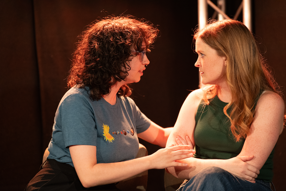 Image of Accidental Arson Theatre Company's production of Faster in the Attic at the Edinburgh Fringe Festival.