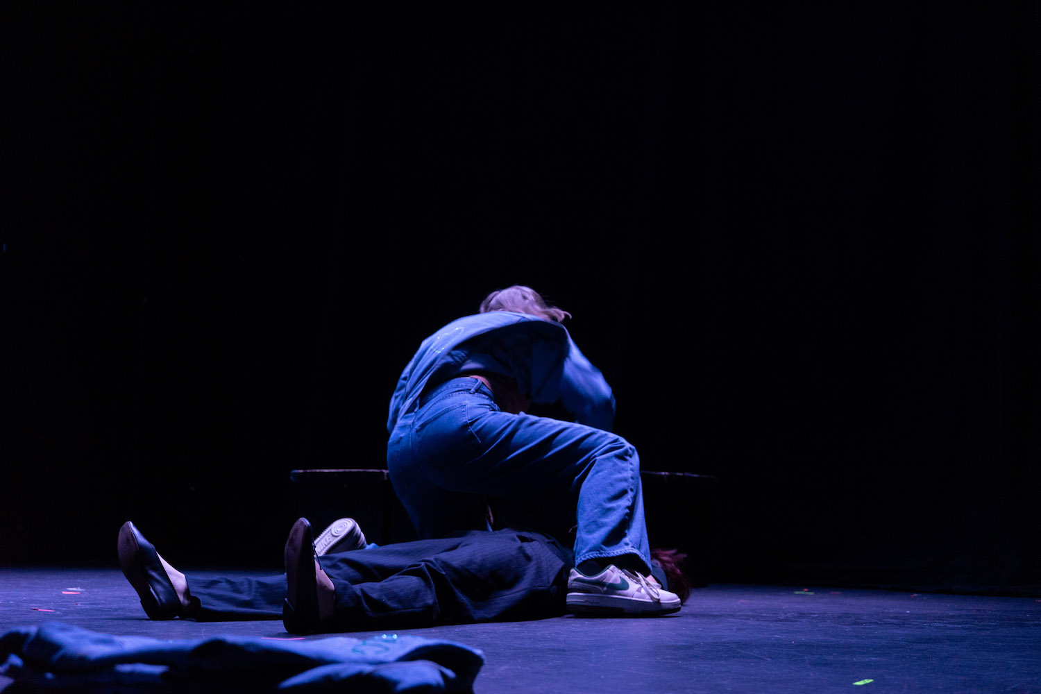 Image from Coin Toss Theater's production of "Dream Team" at The Tank.